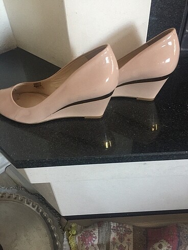 Nine West Nine West dolgu topuk pudra renk ayakkabı USA dan alındı