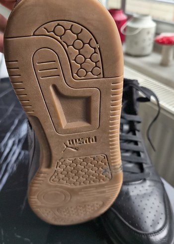 Beden Siyah Erkek Spor Ayakkabı Bağcıkları PUMA