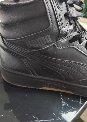 Siyah Erkek Spor Ayakkabı Bağcıkları PUMA