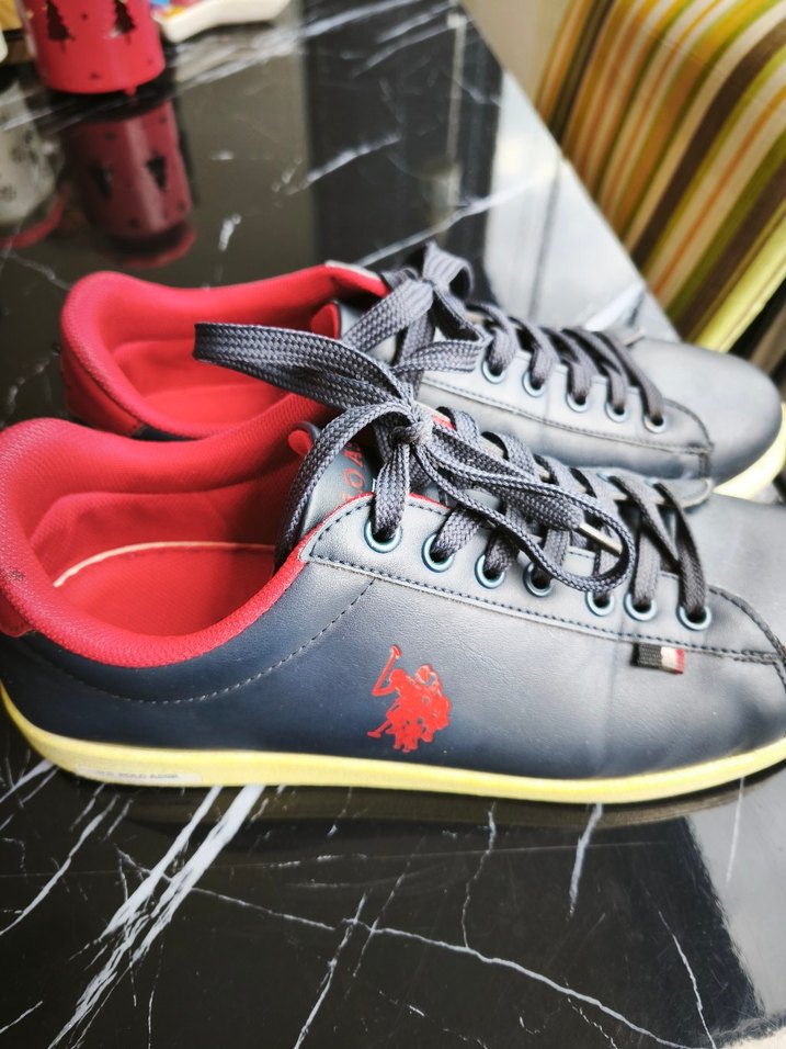 Lacivert Erkek Spor  Klasik Ayakkabı Bağcıkları - Görsel 2