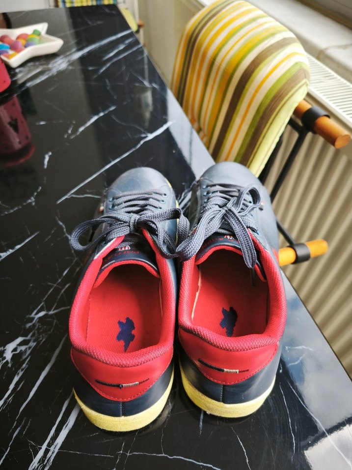 Lacivert Erkek Spor  Klasik Ayakkabı Bağcıkları - Görsel 3