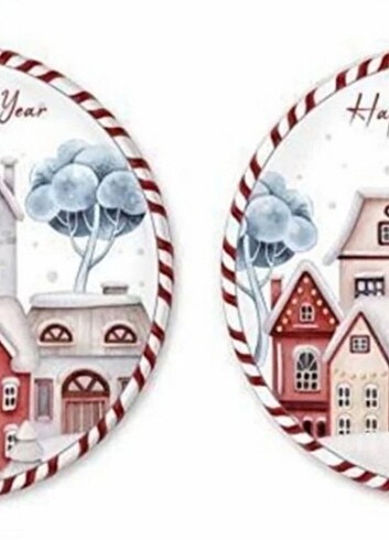 Beden çeşitli Renk The Mia Yılbaşı Penguen Stoneware 6 lı