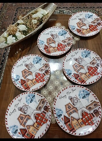 The Mia Yılbaşı Penguen Stoneware 6 lı