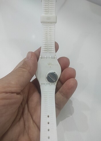Swatch Orjinal Swatch düz beyaz silikon saat