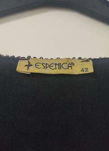 42 Beden siyah Renk Pul payetli uzun gece elbisesi