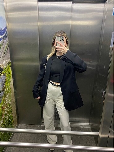 Trendyolmilla Ekru Wide Leg Pantolon
