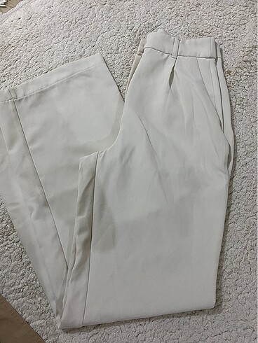 xs Beden beyaz Renk Trendyolmilla Ekru Wide Leg Pantolon