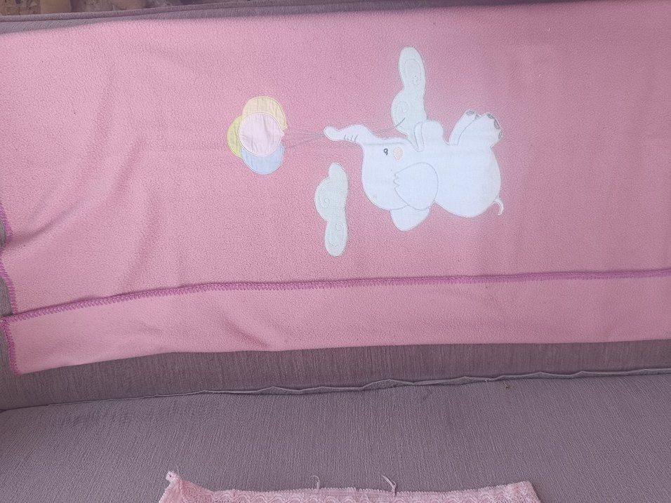 Pembe Nakışlı Çocuk Battaniyesi - Görsel 4