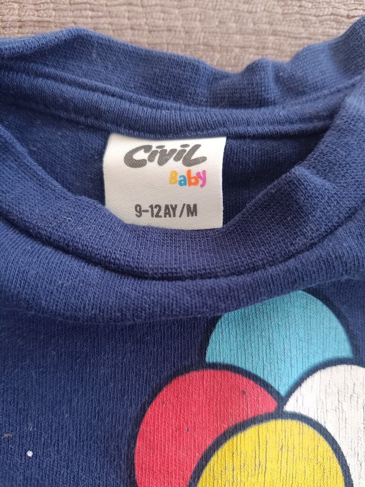 Erkek Çocuk Uzun Kollu Mavi Astronot Sweatshirt - Görsel 2