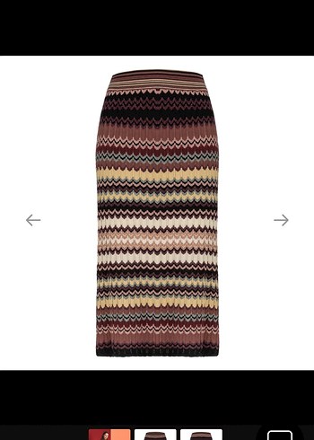 Mudo Kadın Triko etek vintage - Görsel 3