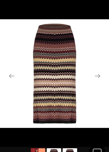 Mudo Kadın Triko etek vintage - Görsel 2