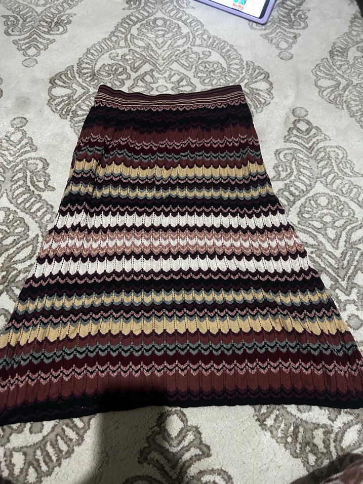 Mudo Kadın Triko etek vintage - Görsel 4