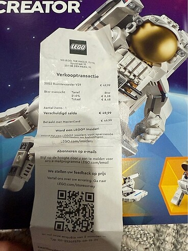  Beden Astronot lego