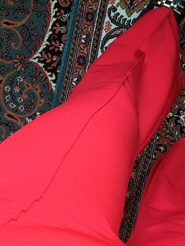 36 Beden kırmızı Renk İspanyol paça pantolon 