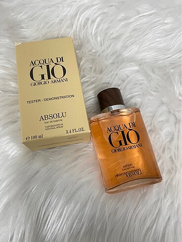 Armani acqua di gio Absolu edp 100 ml Erkek Tester Parfüm