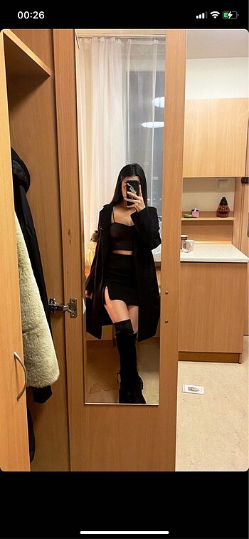 s Beden siyah Renk Stradivarius Dokuma Kaban
