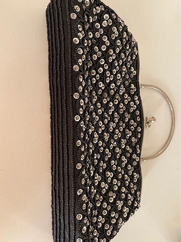  Beden siyah Renk Gece çantası clutch