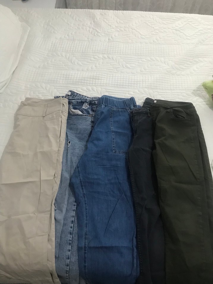 Günlük Rahat Kesim Kadın Kot Pantolonlar - Görsel 3