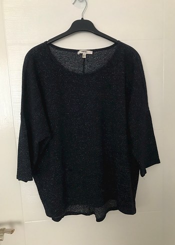 Bej Kadın Keten Uzun Kollu Sweatshirt - Görsel 4