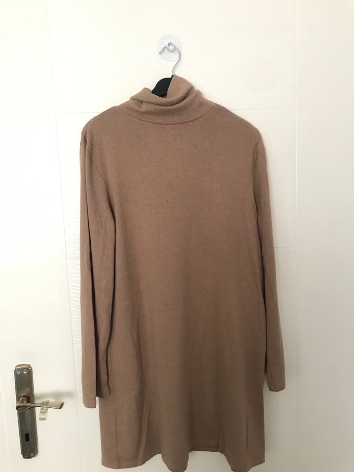 Bej Kadın Keten Uzun Kollu Sweatshirt - Görsel 2