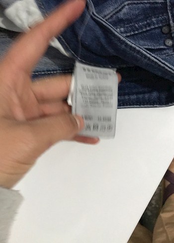 Kadın Mavi Mini Kot Şort - Görsel 3