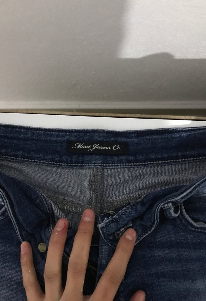 Kadın Mavi Mini Kot Şort - Görsel 2