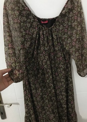 Bohem Rüzgarlı Midi Elbise - Görsel 3