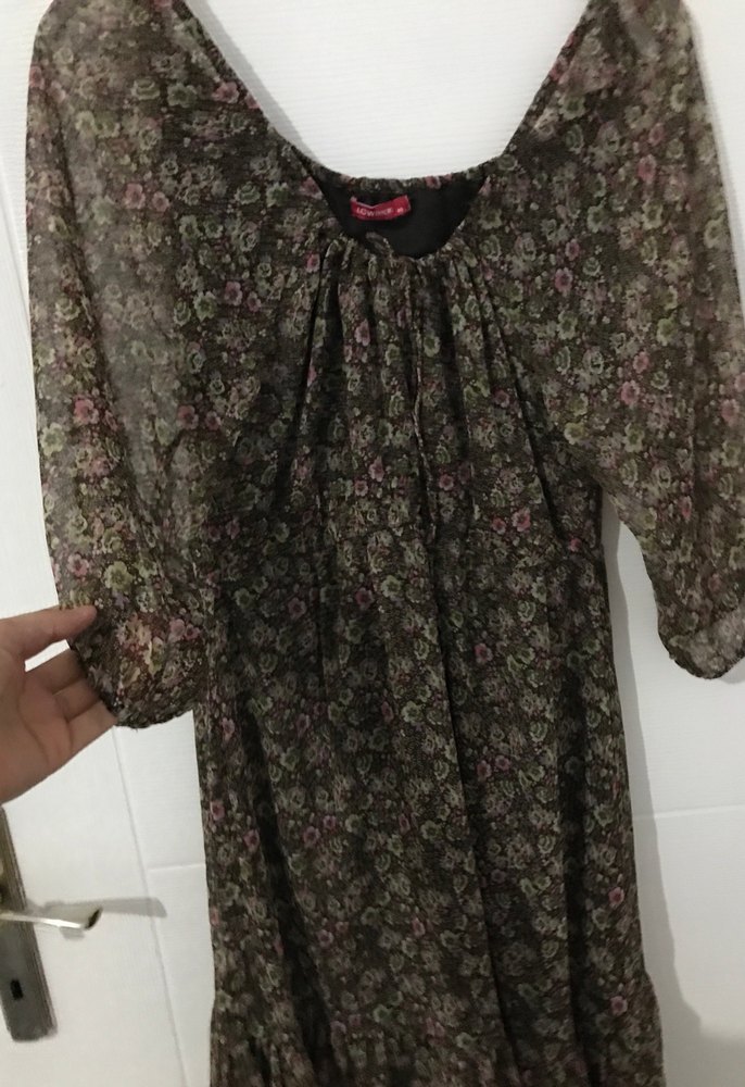 Bohem Rüzgarlı Midi Elbise - Görsel 3