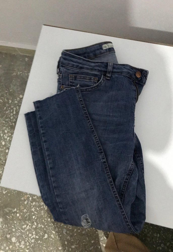 Gri Tokalı Kadın Denim Midi Jean - Görsel 2