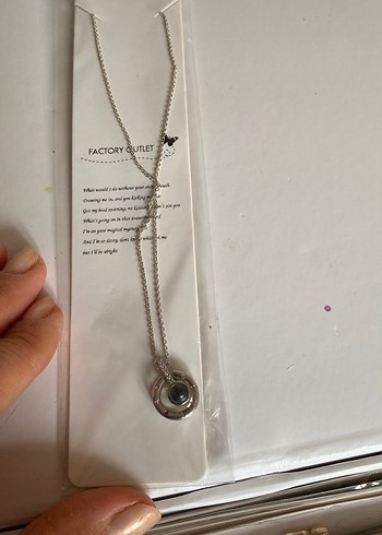 Diğer Minimal Gumus Zincirli Tasli Kolye