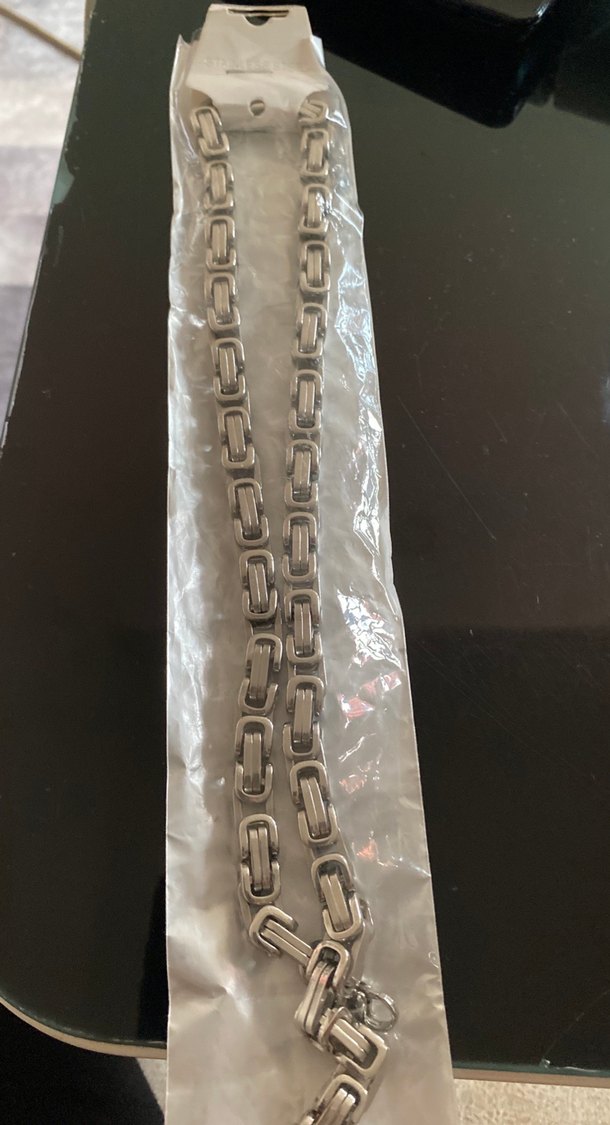 Modern Gümüş Zincir Kolye 6 mm — görsel 2/3