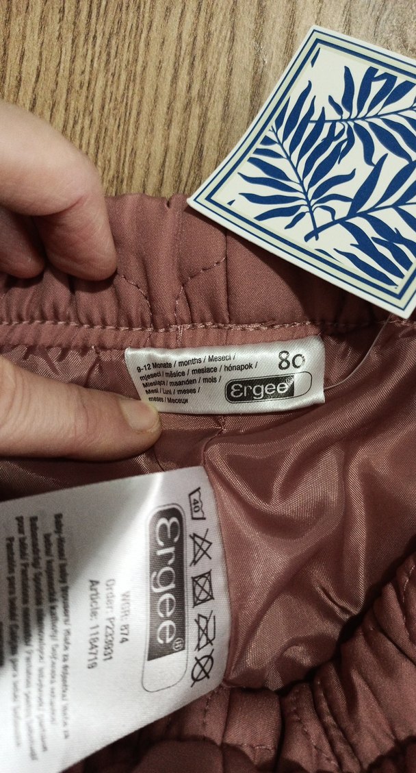 9-12 aylık kışlık kalın pantolon - Görsel 3