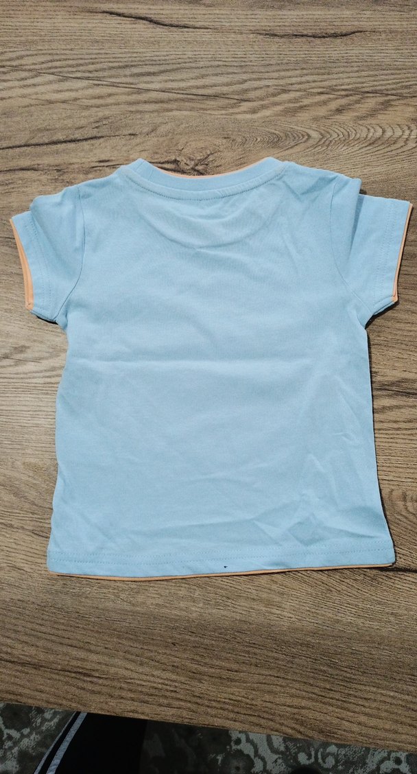 Mavi Baskılı Erkek Çocuk Tişörtü - Görsel 3