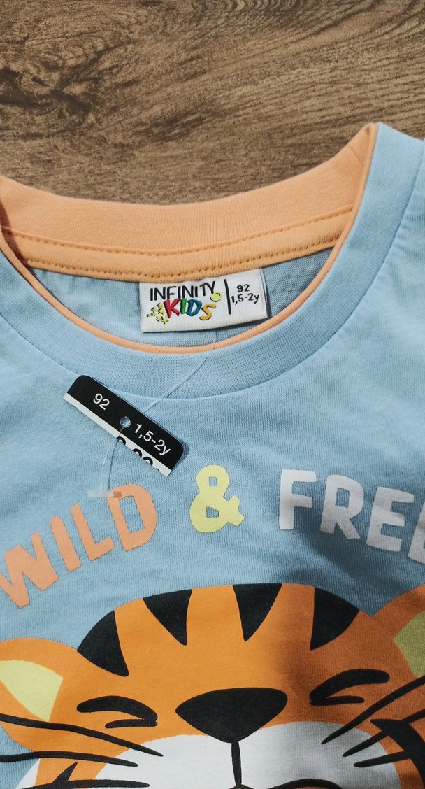 Mavi Baskılı Erkek Çocuk Tişörtü - Görsel 2