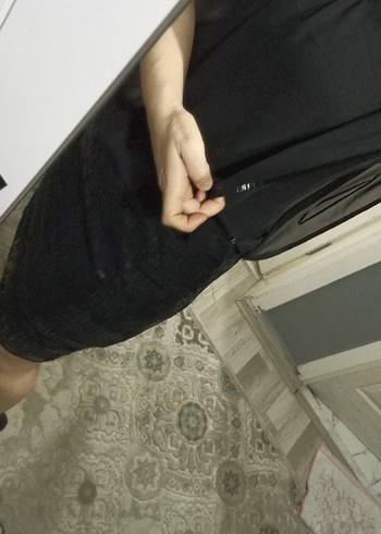 Mini Siyah eteği pul payetli,abiye elbise - Görsel 3