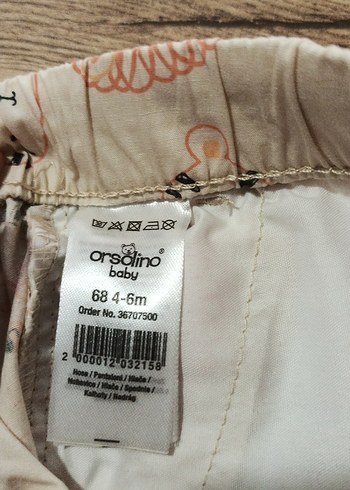 4-6 ay için beli lastikli ve bağcıklı,cepli,Erkek bebek şort - Görsel 3