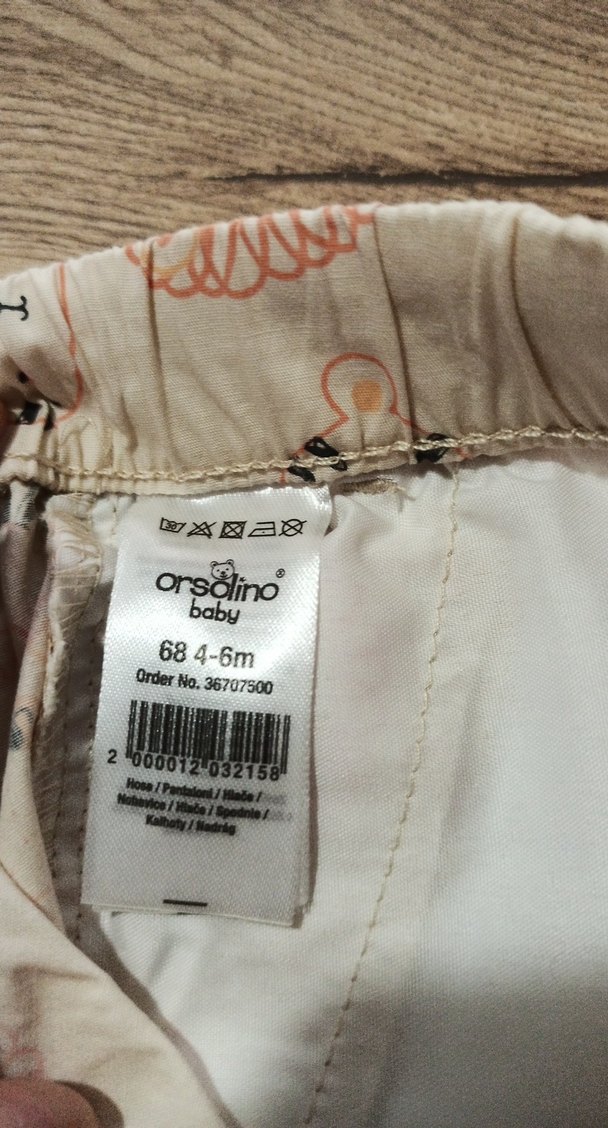 4-6 ay için beli lastikli ve bağcıklı,cepli,Erkek bebek şort - Görsel 3