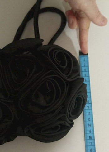 Güllü Siyah Gotik Vintage Kadın Çanta - Görsel 6