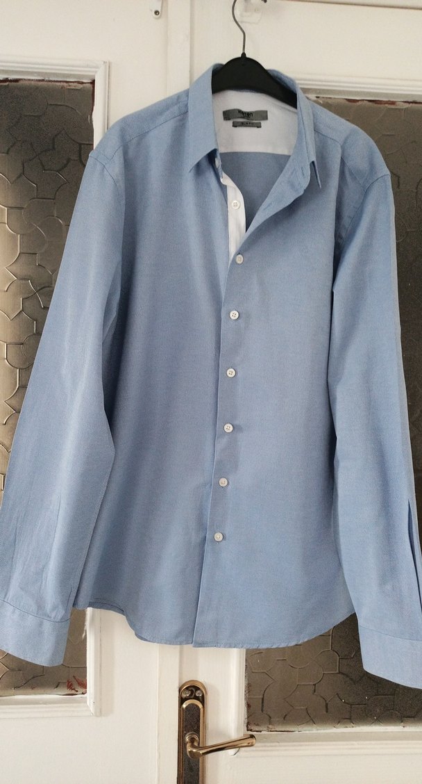 Koton marka Erkek Gömlek, Düğmeli, Uzun Kollu - Görsel 3