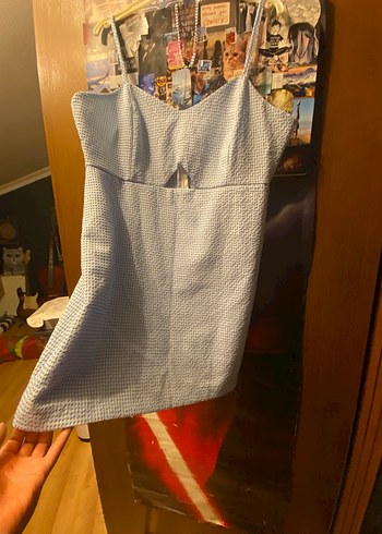 xl Beden Beyaz Straplez Mini Triko Elbise şortlu
