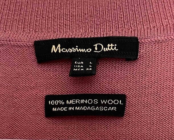 l Beden pembe Renk Massimo Dutti kazak