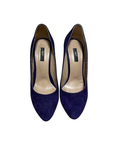 37 Beden Süet Mor Stiletto