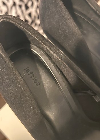 Siyah Süet Leopar Desenli Topuklu Stiletto - Görsel 3