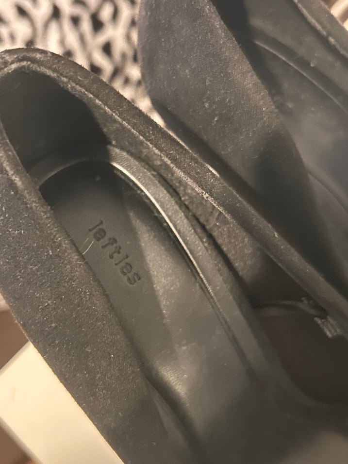 Siyah Süet Leopar Desenli Topuklu Stiletto - Görsel 3