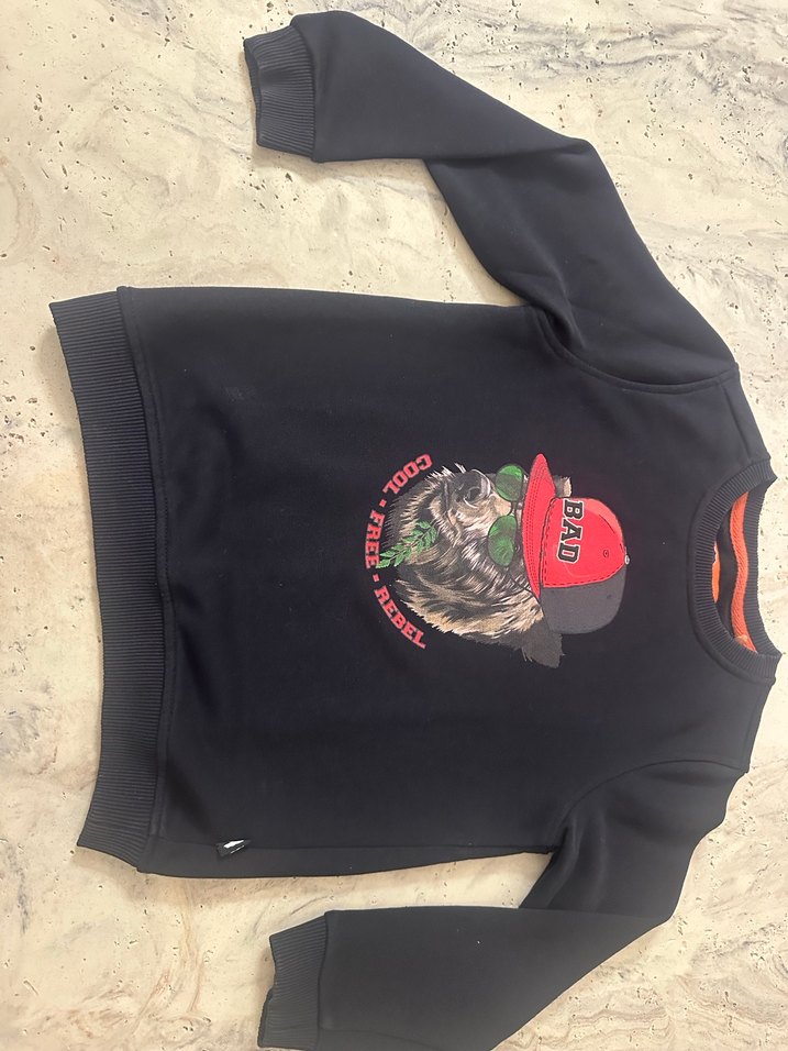 Bad Bear (Orjinal Ürün)
Siyah Kapüşonsuz Erkek Sweatshirt - Görsel 5
