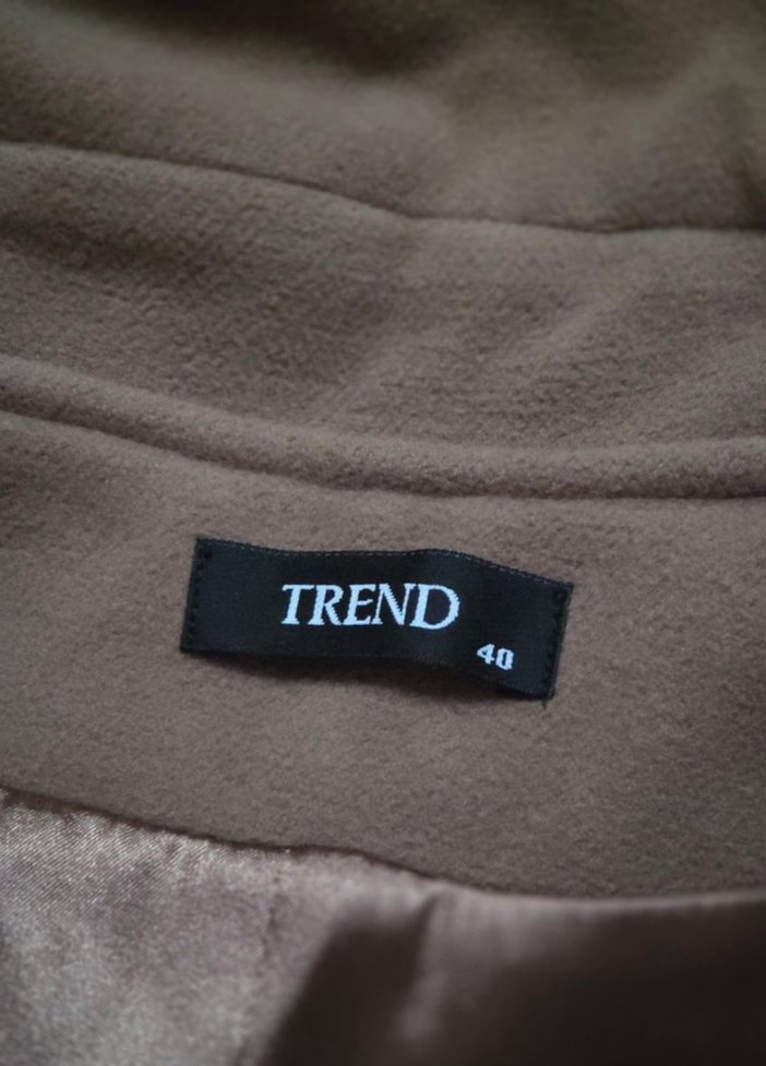 Düğmeli Kahverengi Kaban - Görsel 5