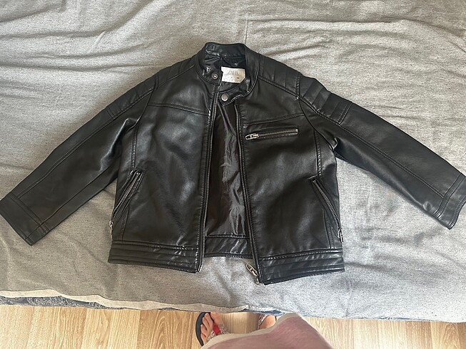 Zara-Erkek Çocuk Suni Deri Ceket (Orijinal Ürün ) - Görsel 5