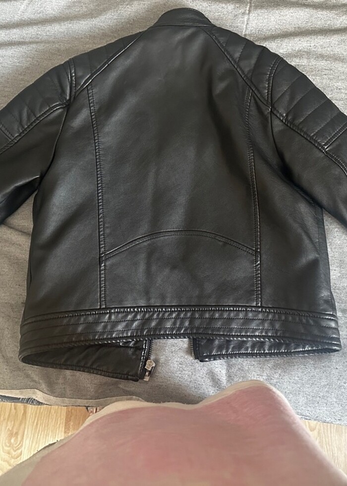 Zara-Erkek Çocuk Suni Deri Ceket (Orijinal Ürün ) - Görsel 4
