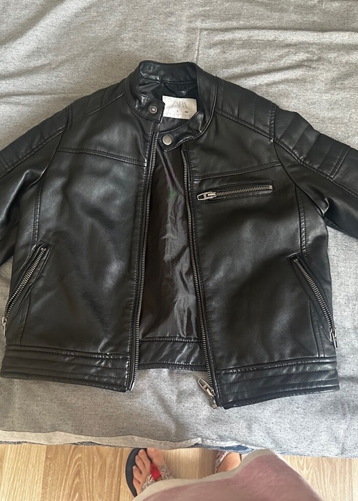 Zara-Erkek Çocuk Suni Deri Ceket (Orijinal Ürün ) - Görsel 5