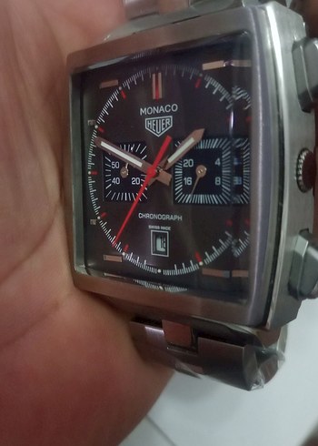  Beden gri Renk TAG HEUER Erkek Gri Kadranlı Kol Saati